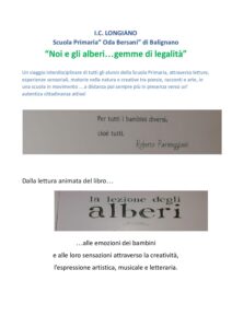 Noi e gli alberi gemme di legalita